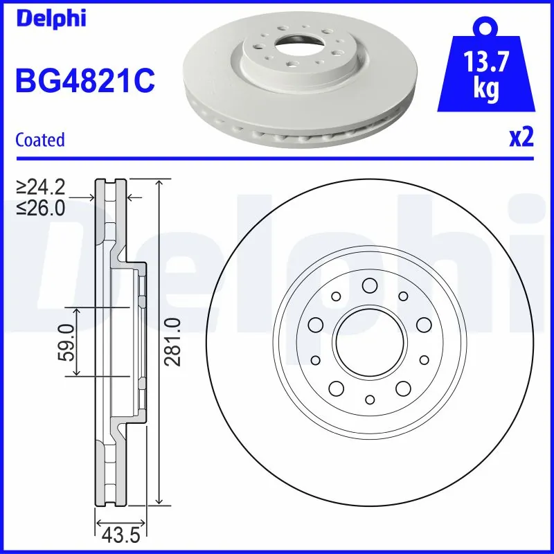 Brake Disc BG4821C