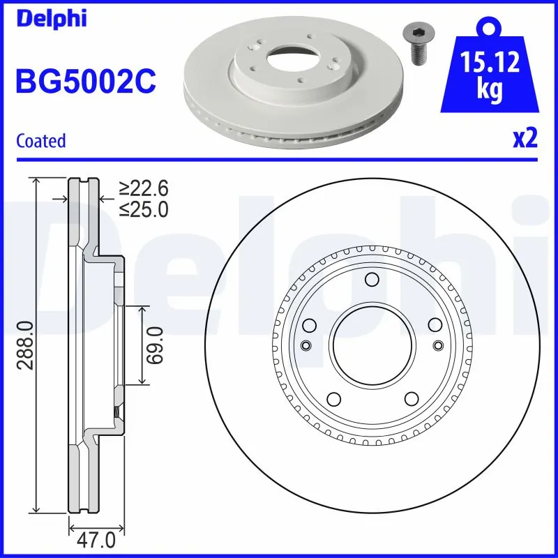 Brake Disc BG5002C