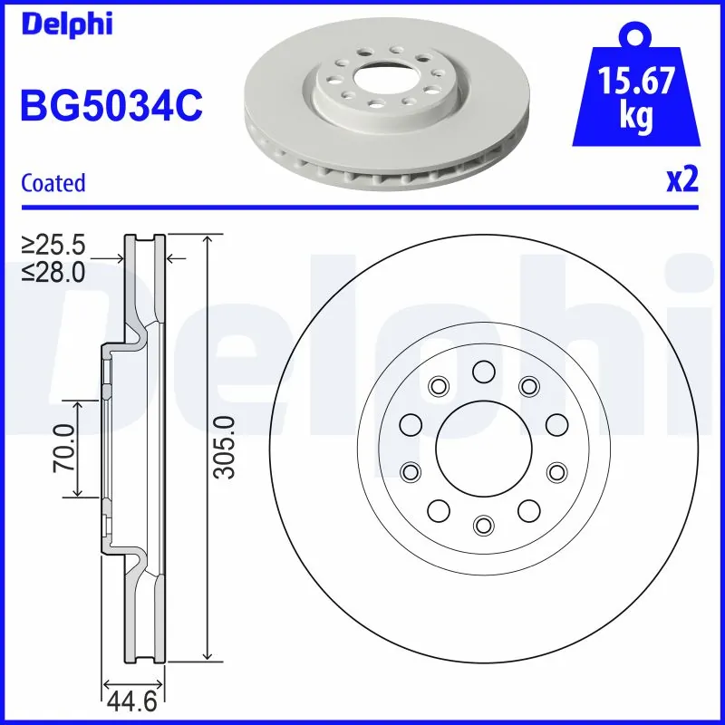 Brake Disc BG5034C