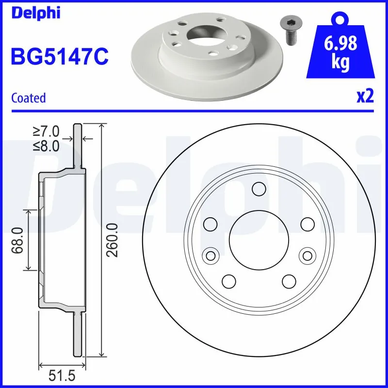 Brake Disc BG5147C
