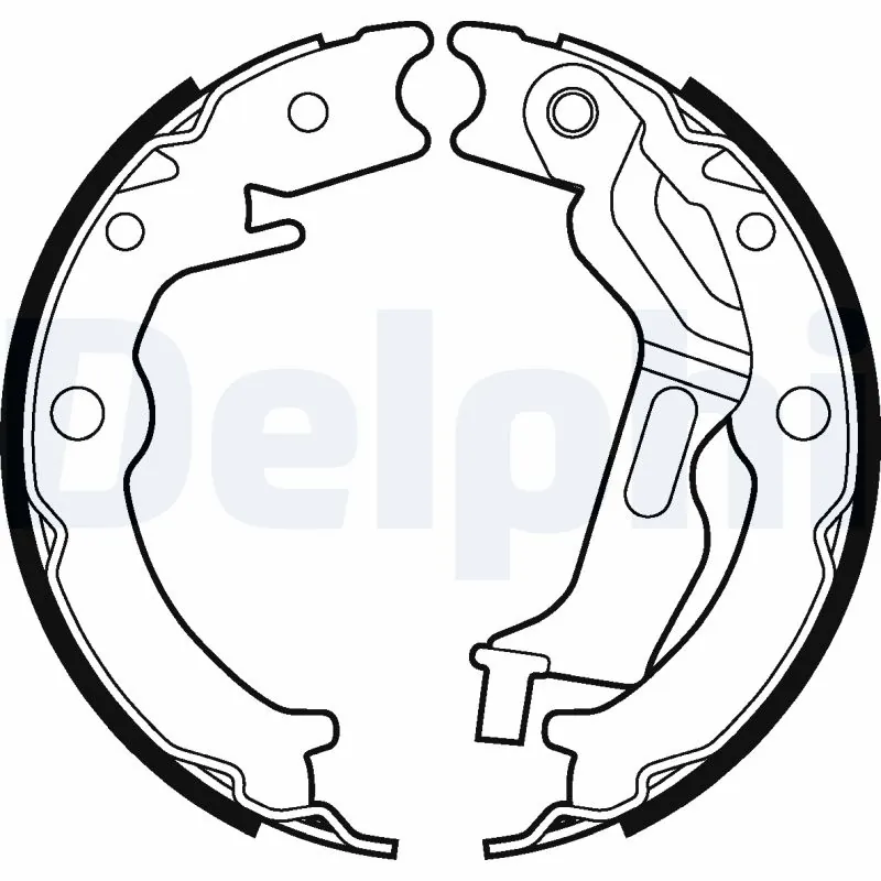 Brake Shoe Set, parking brake LS2025