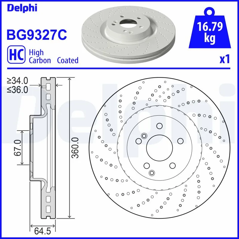 Brake Disc BG9327C