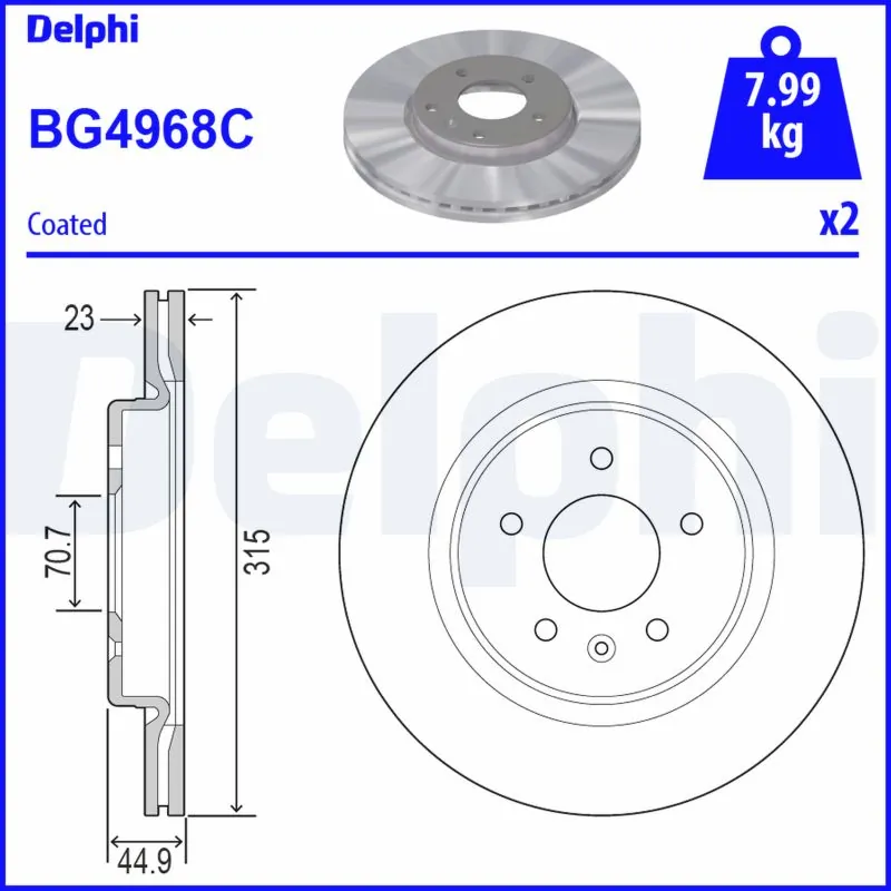 Brake Disc BG4968C