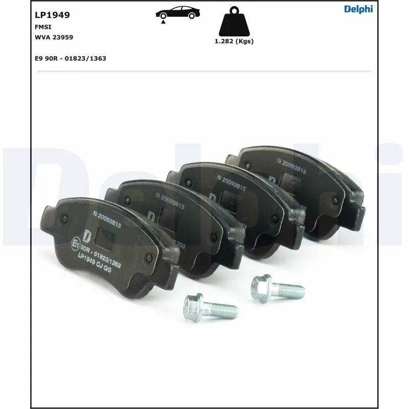 Brake Pad Set, disc brake LP1949