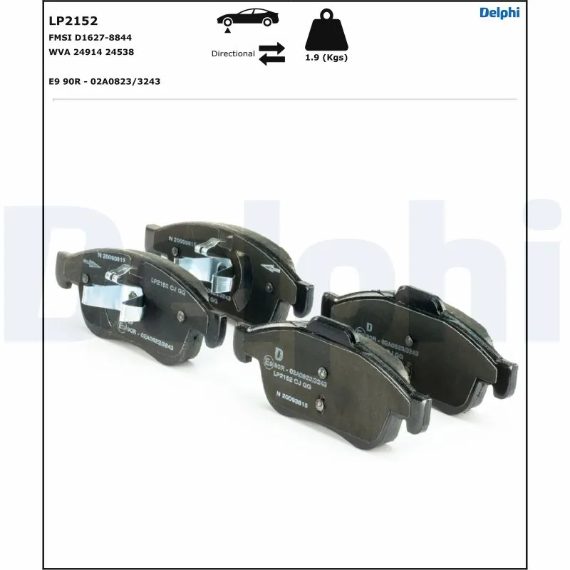 Juego de pastillas de freno LP2152