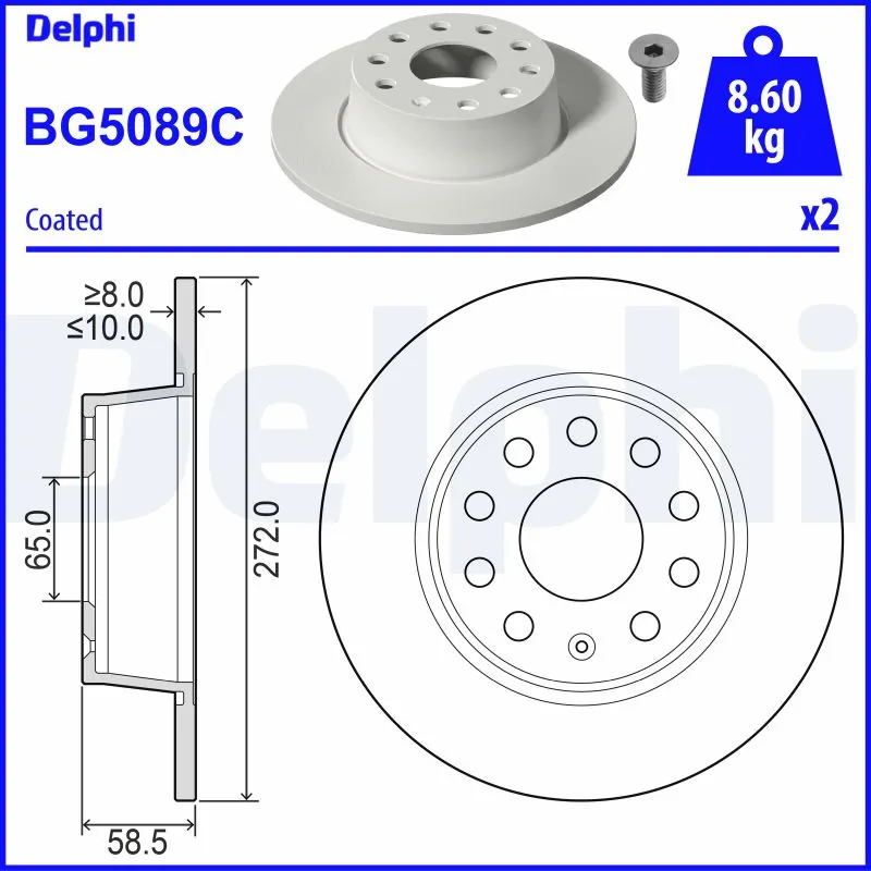 Brake Disc BG5089C