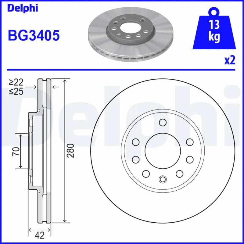 Brake Disc BG3405