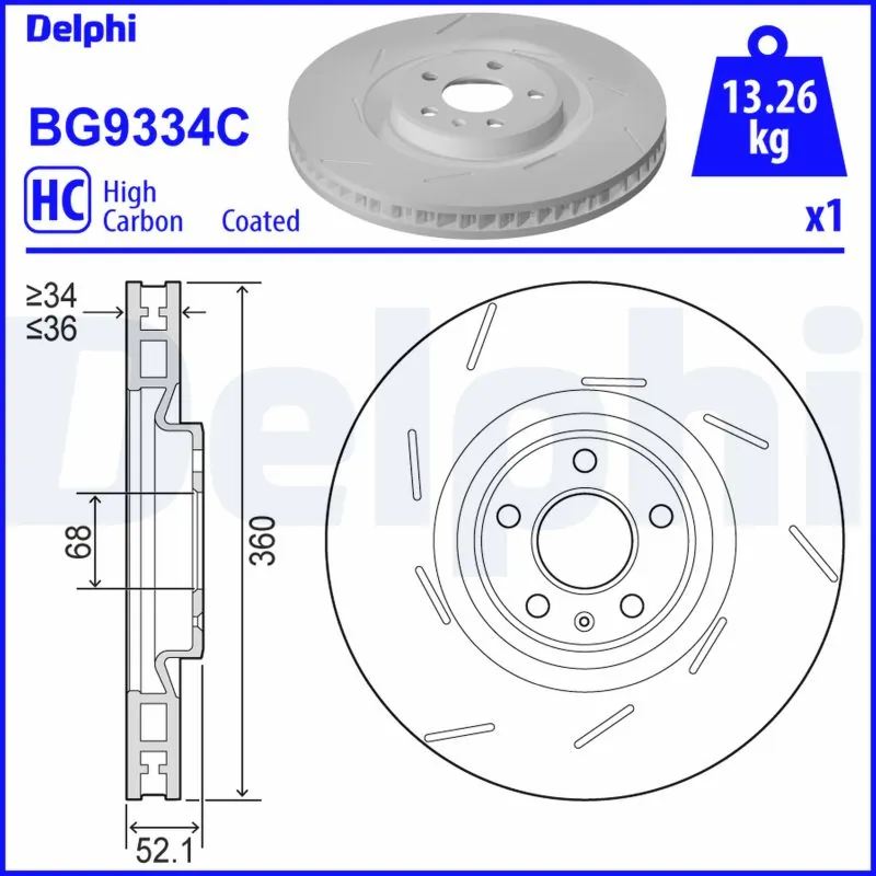 Brake Disc BG9334C