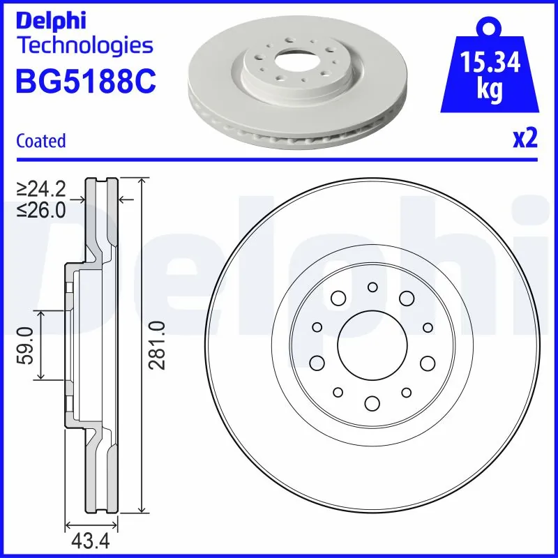 Brake Disc BG5188C