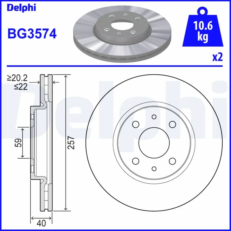 Brake Disc BG3574