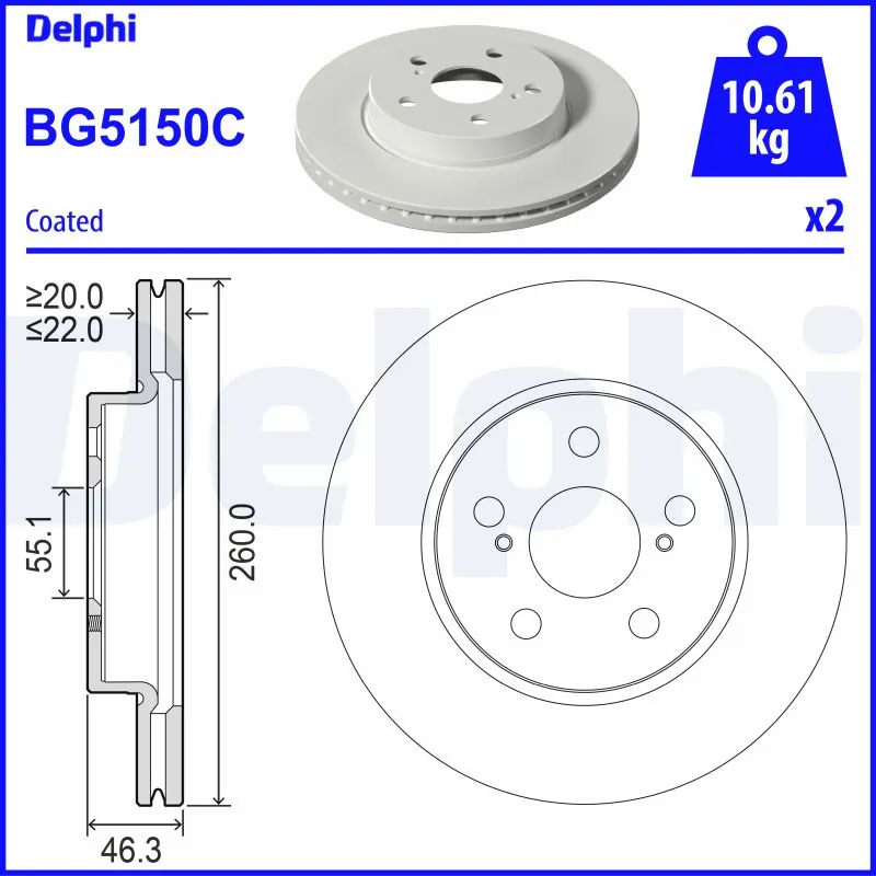 Brake Disc BG5150C