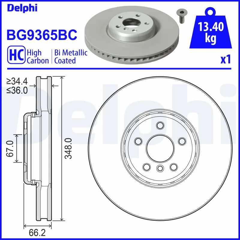 Brake Disc BG9365BC