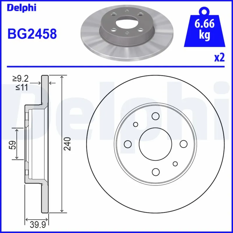 Brake Disc BG2458