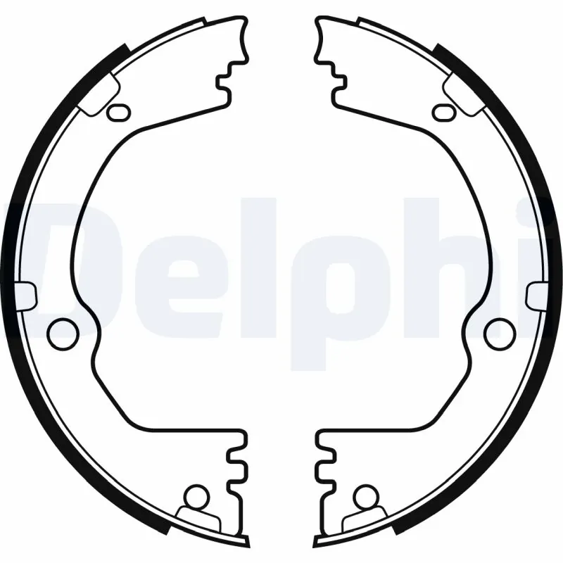 Brake Shoe Set, parking brake LS2090