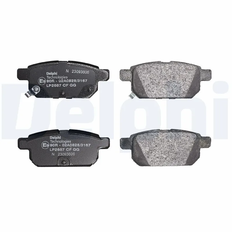 Brake Pad Set, disc brake LP2687