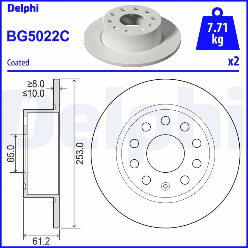 Brake Disc BG5022C