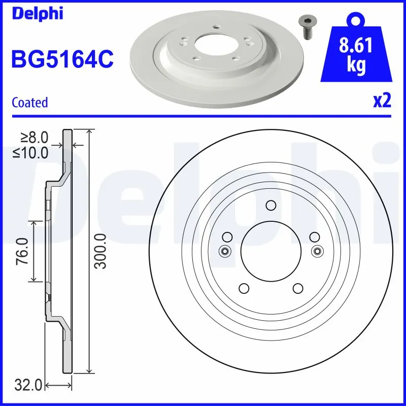 Brake Disc BG5164C