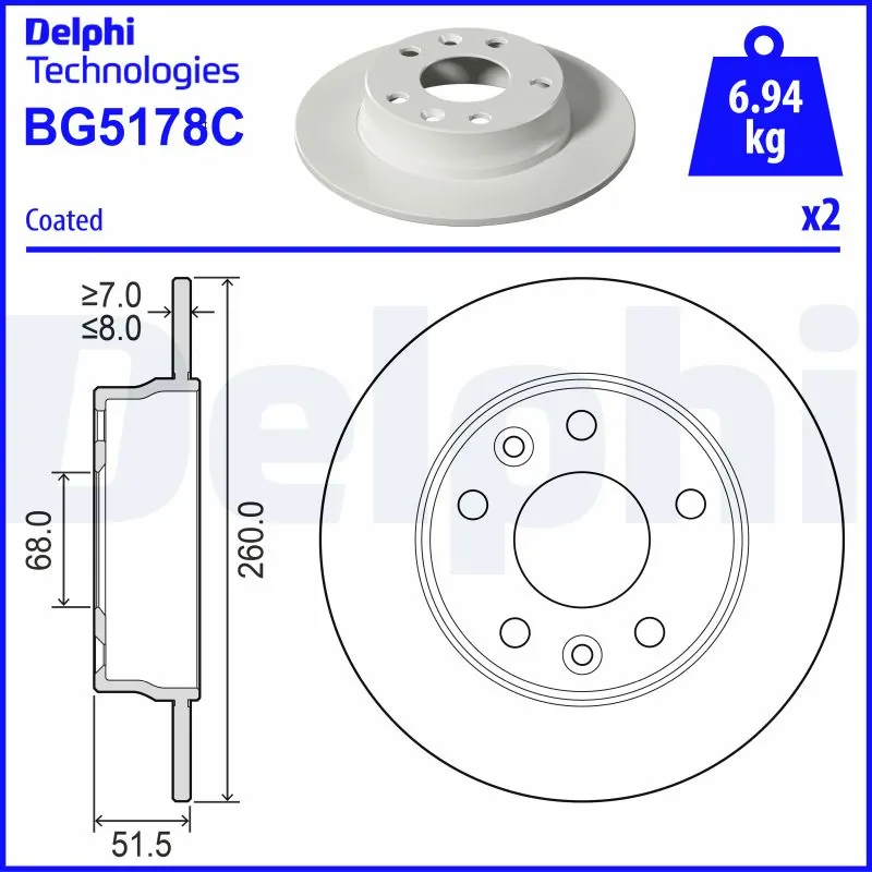 Brake Disc BG5178C