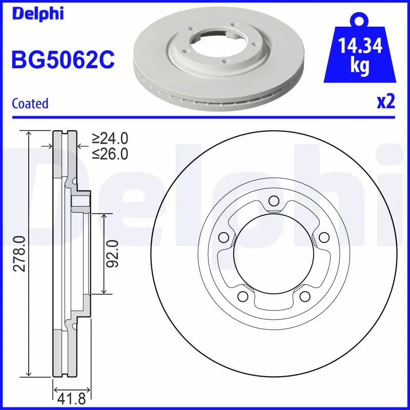 Brake Disc BG5062C