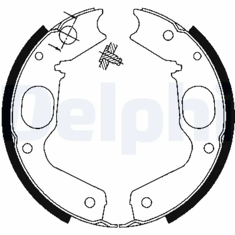Brake Shoe Set, parking brake LS1898