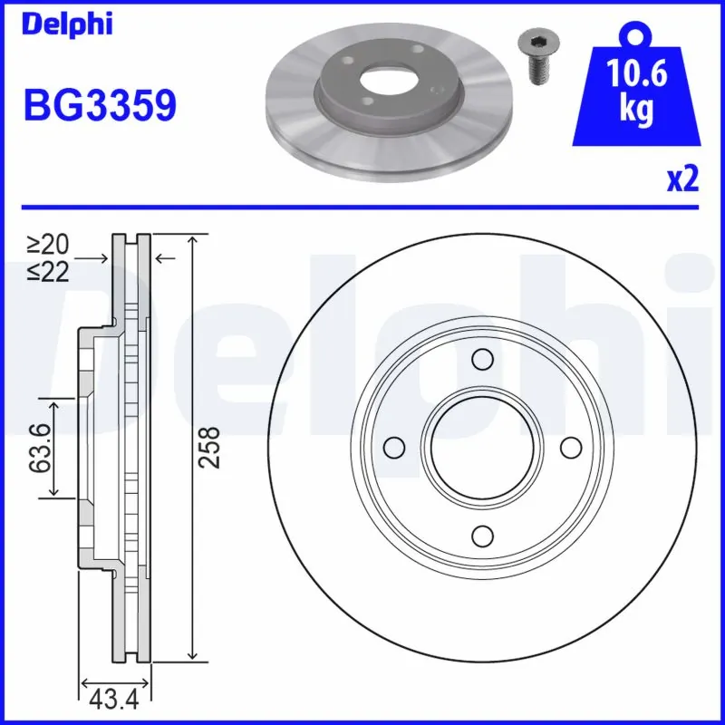 Brake Disc BG3359