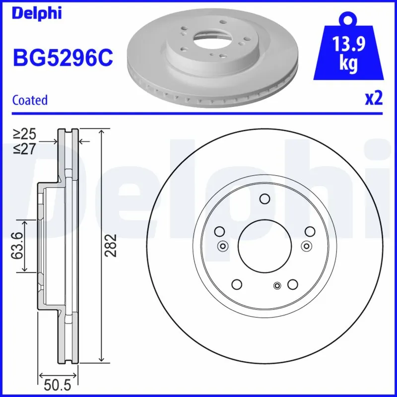 Brake Disc BG5296C