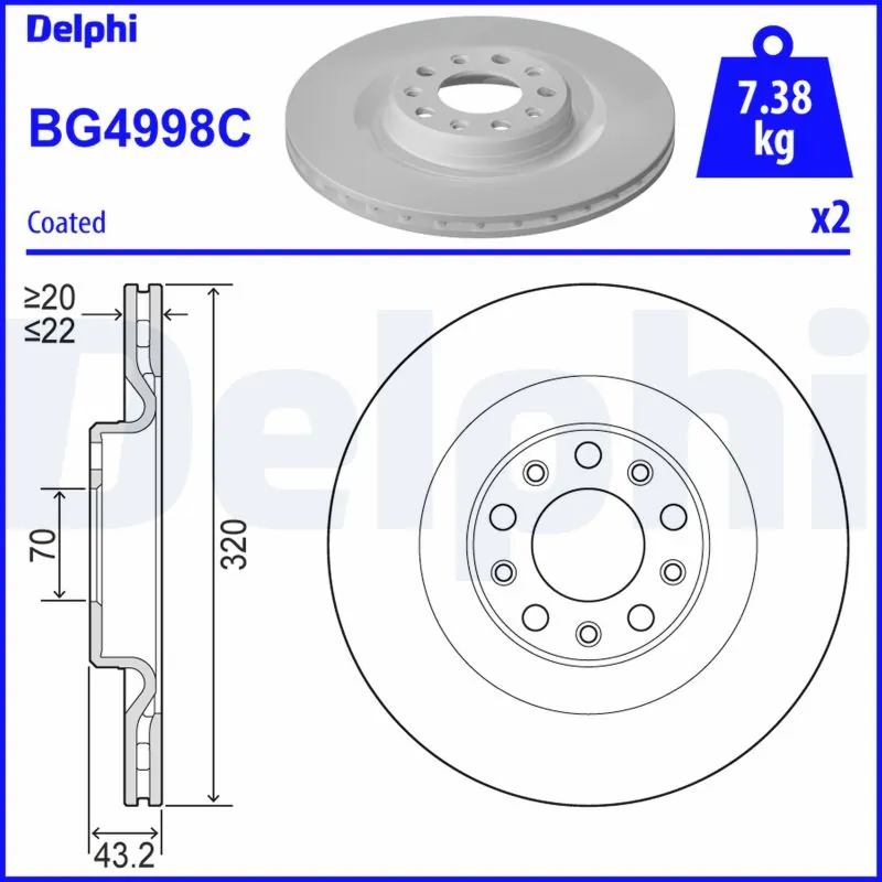 Brake Disc BG4998C