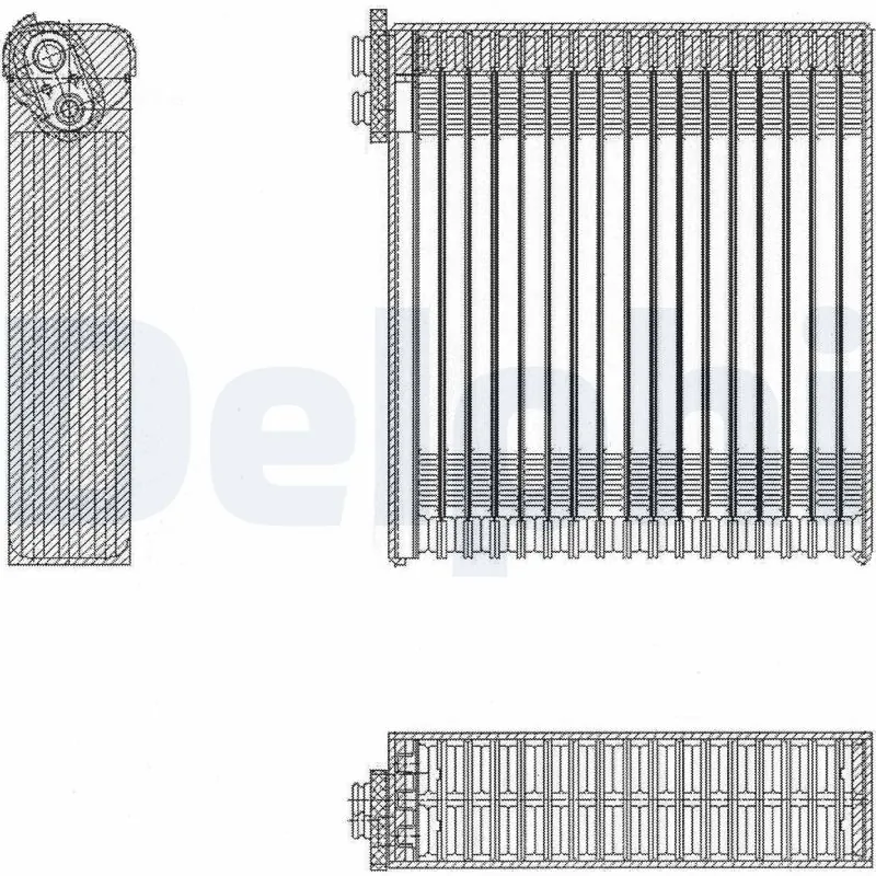 Evaporator, air conditioning TSP0525153