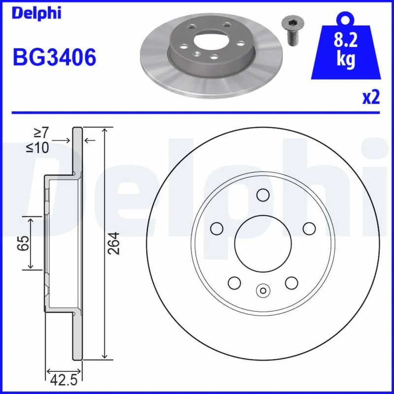Brake Disc BG3406