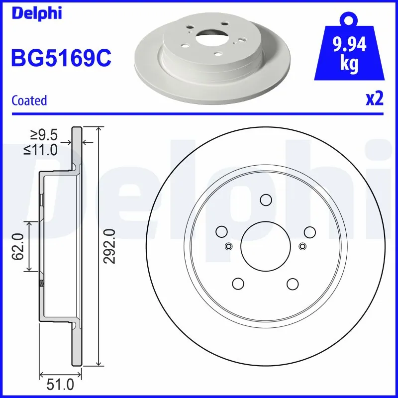 Brake Disc BG5169C