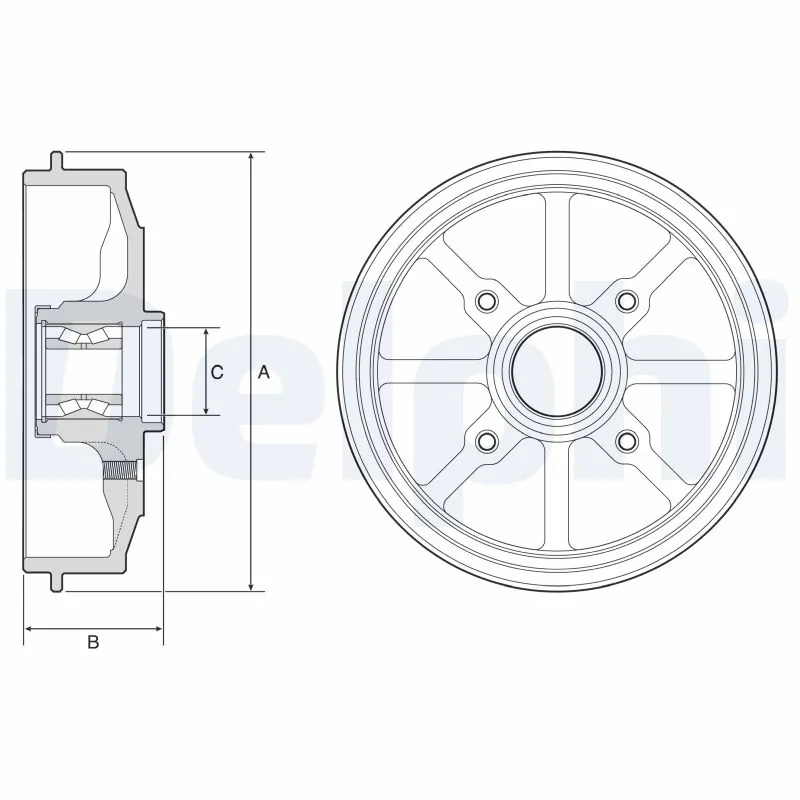 Brake Drum BFR484