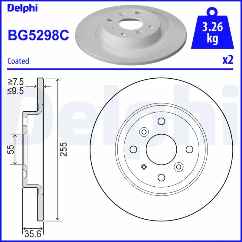Brake Disc BG5298C