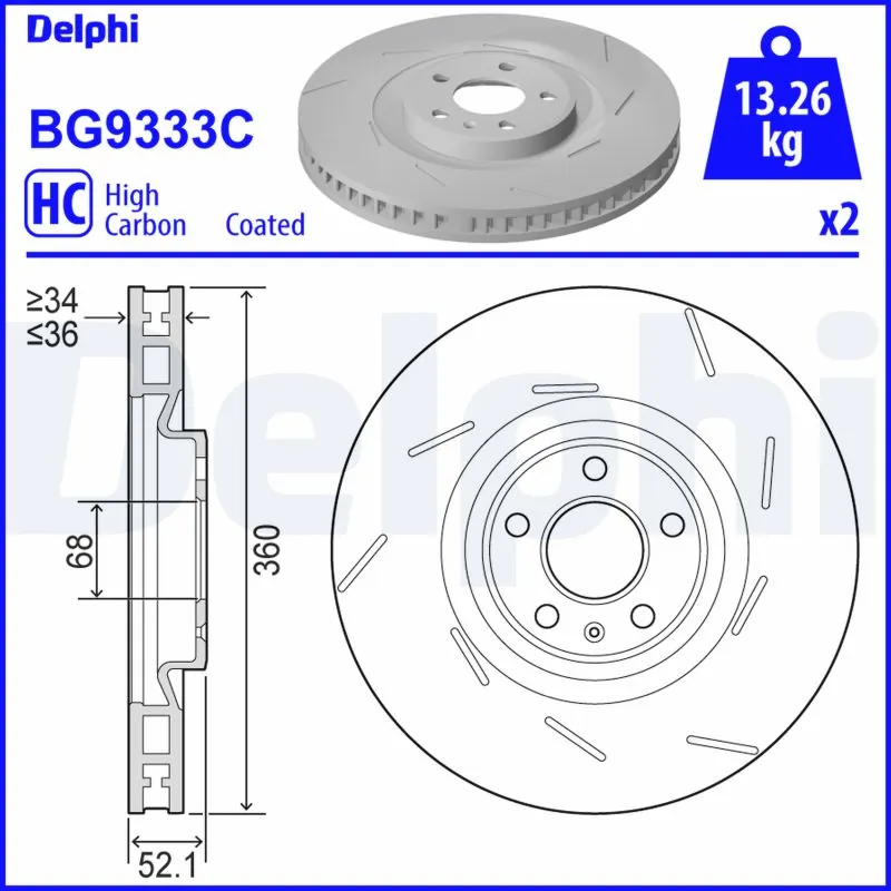 Brake Disc BG9333C