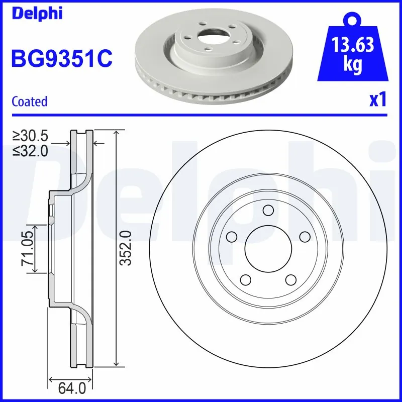 Brake Disc BG9351C