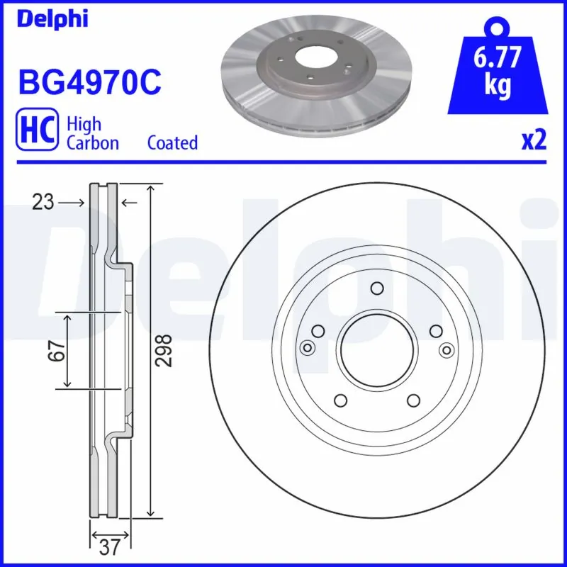Brake Disc BG4970C