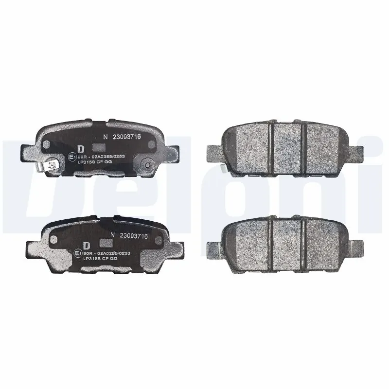 Brake Pad Set, disc brake LP3158
