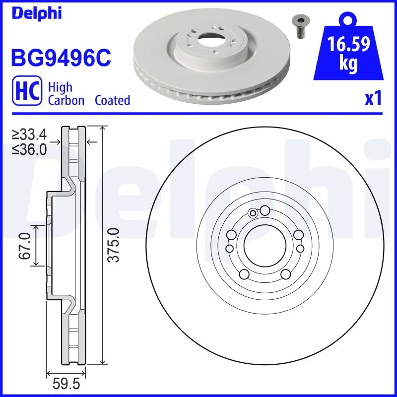 Brake Disc BG9496C