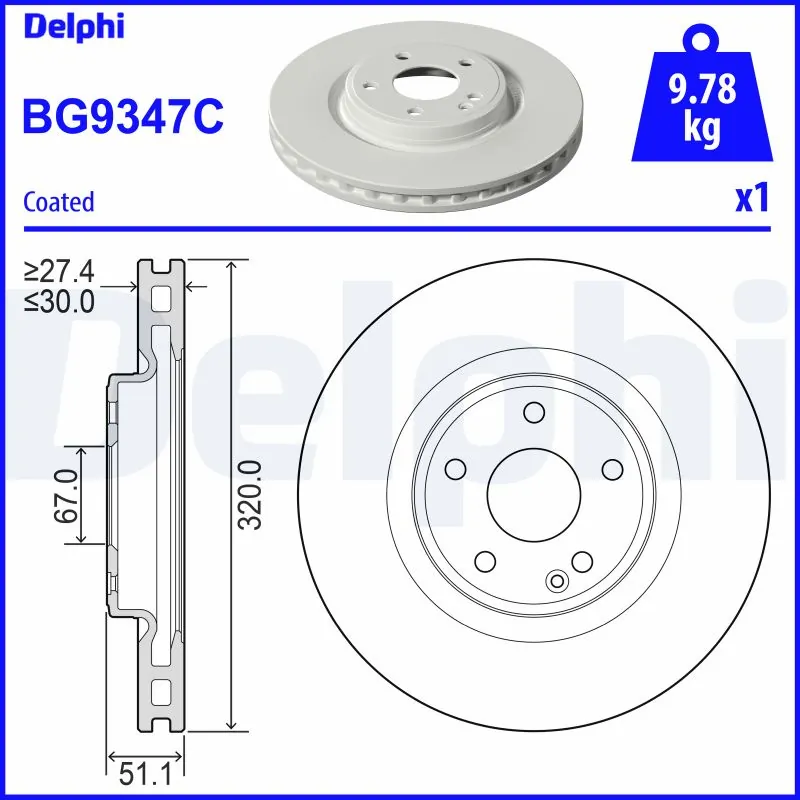 Brake Disc BG9347C