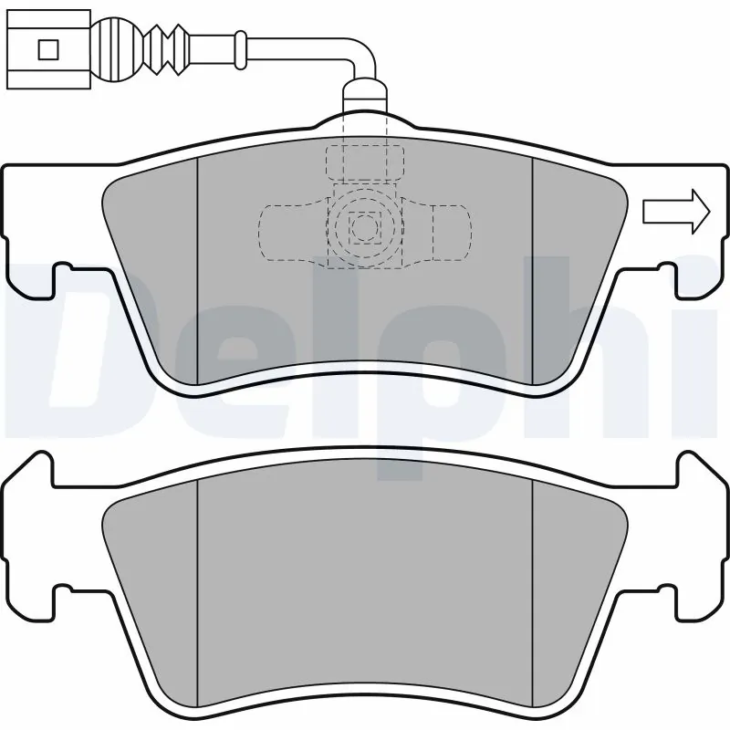 Brake Pad Set, disc brake LP2086