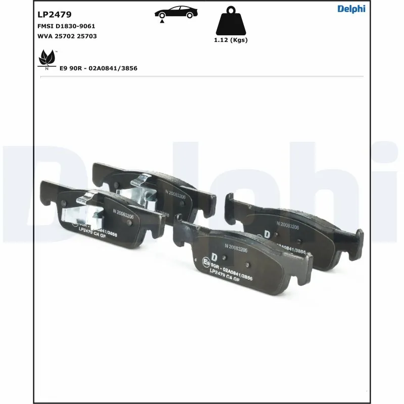 Brake Pad Set, disc brake LP2479