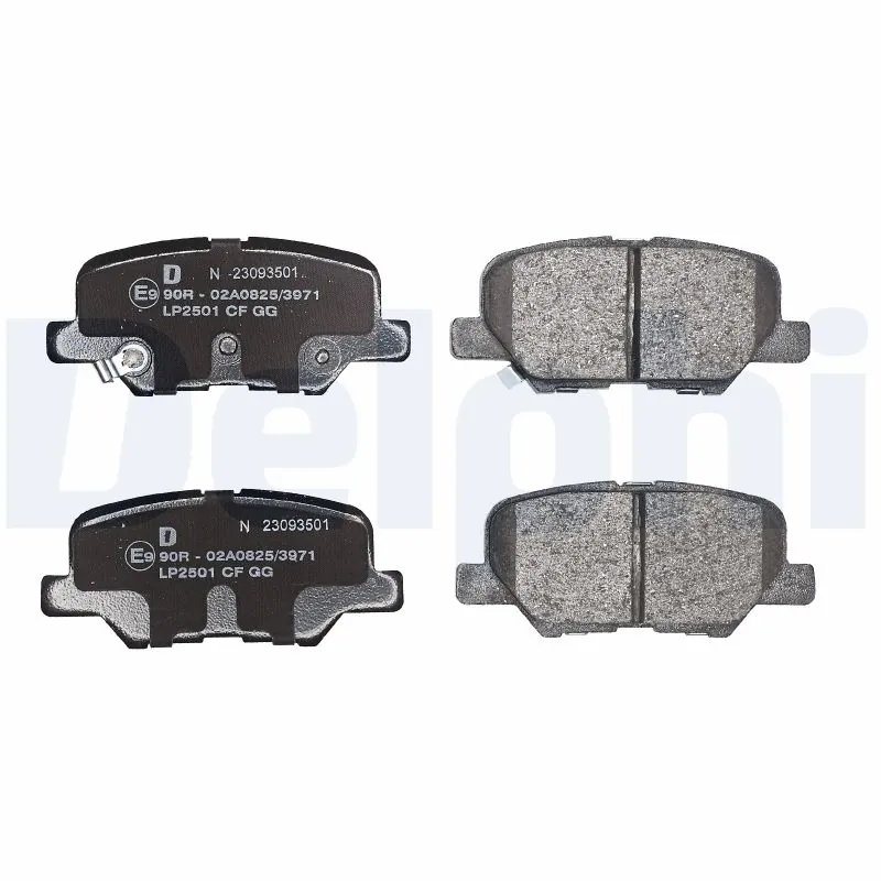 Brake Pad Set, disc brake LP2501