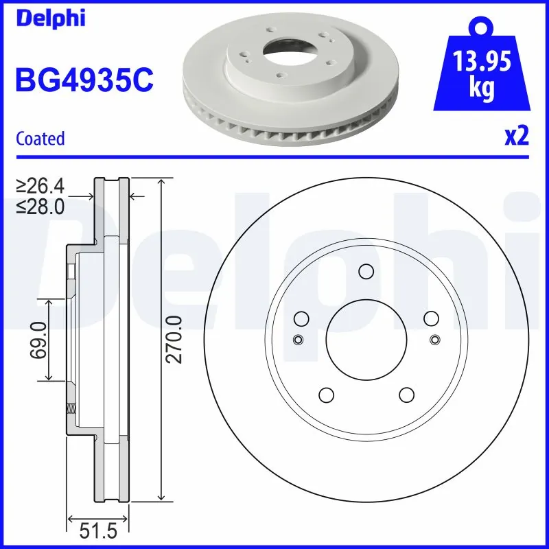 Brake Disc BG4935C
