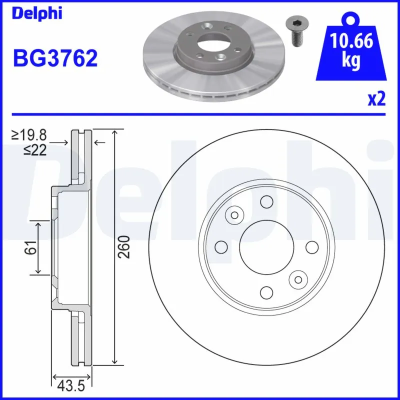Brake Disc BG3762