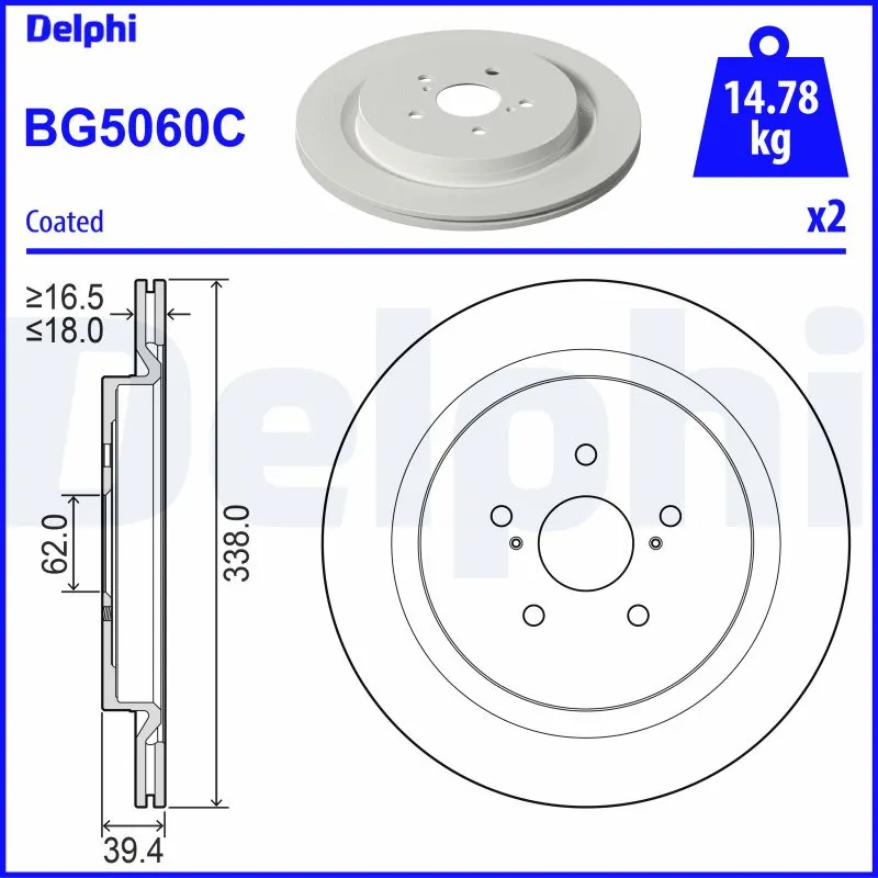 Brake Disc BG5060C