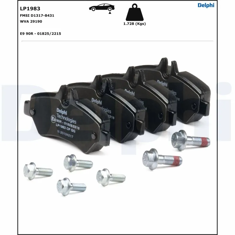 Brake Pad Set, disc brake LP1983