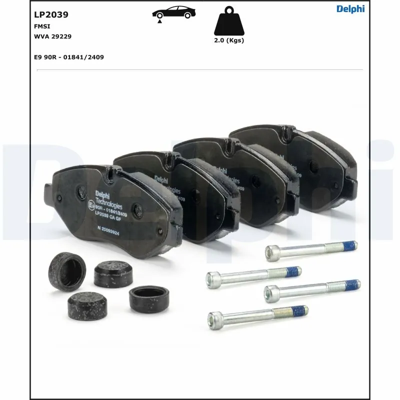 Brake Pad Set, disc brake LP2039