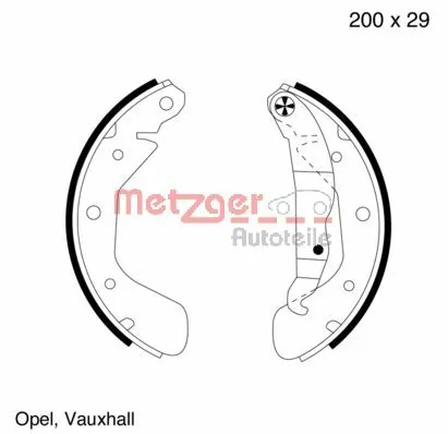 Brake Shoe Set MG 563