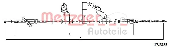 Cable Pull, parking brake 17.2583