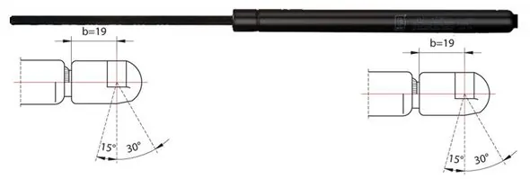 Gas Spring, boot/cargo area 2110391