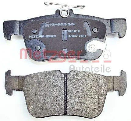 METZGER AUTOTEILE 1170827 Brake Pad Set, disc brake